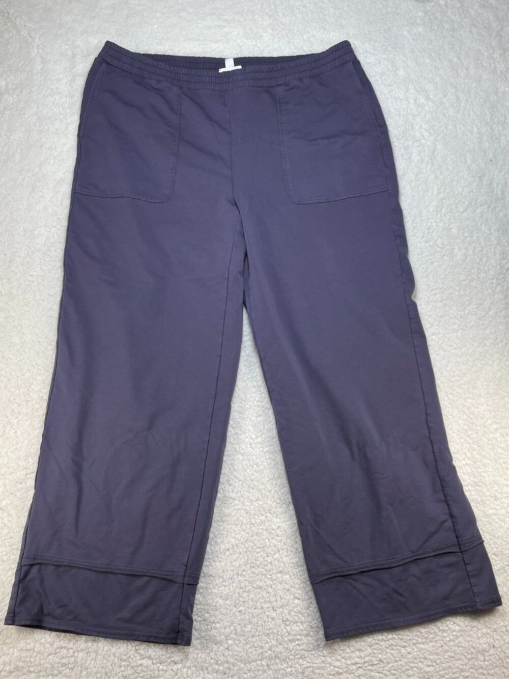 J Jill Pure Jill Pants Womens XL Blue Pull On Lounge Sweatpants Elastic Waist VG